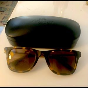 Authentic polarized Coach sunglasses with case